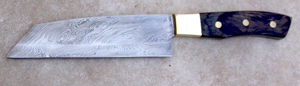 Santoku Knife After Re-Shape blade