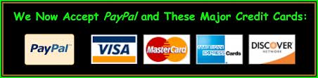 We Accept Cash, Check & Major Credit Cards