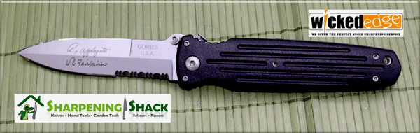 Gerber Applegate Knife with double edge - wicked edge sharpened