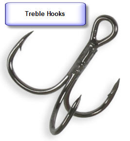 Treble Hooks Sharpened