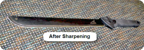 Sharpened Gerber Machete