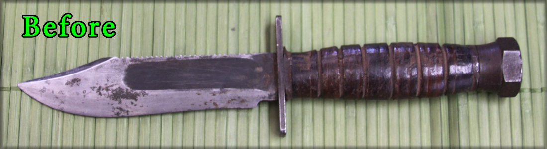Military Knife Restored Before